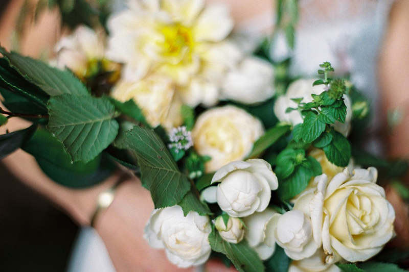 mariage, fleurs, bouquets